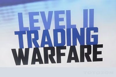 Trader analyzing Level 2 data on a trading platform