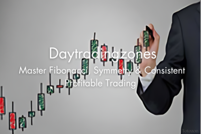 Traders analyzing charts using Fibonacci retracement symmetry and Day Trading Zones