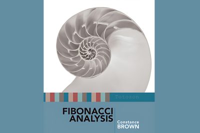 Visual representation of Fibonacci analysis techniques for professional trading as explained by Constance Brown.