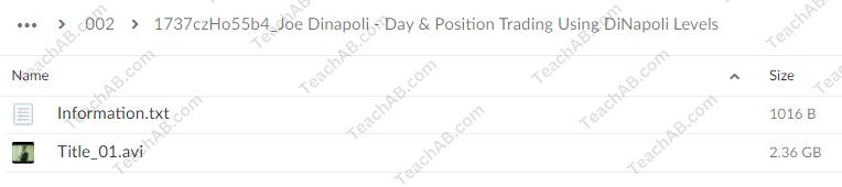 1737czHo55b4 Day Position Trading Using DiNapoli Levels 1