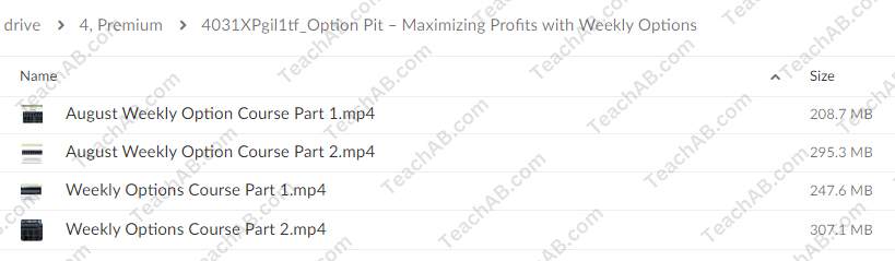 4031XPgil1tf Maximizing Profits with Weekly Options By Optionpit