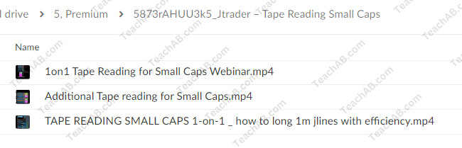 5873rAHUU3k5 Tape Reading Small Caps By Jtrader