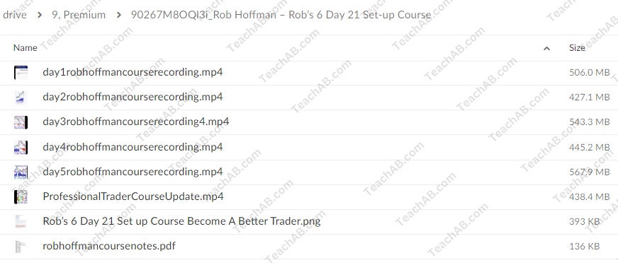 90267M8OQl3i Robs 6 Day 21 Set up Course By Rob Hoffman