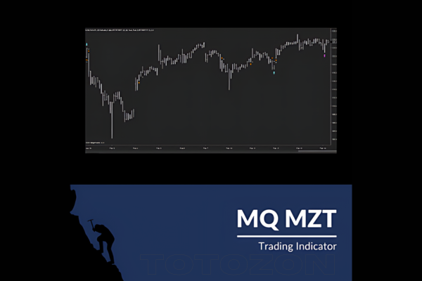 A trader analyzing charts with the MQ MZT system on a computer screen