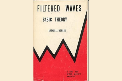 A trader analyzing market charts using filtered waves theory.