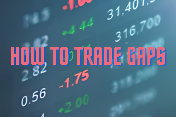 A trader analyzing market gaps on a computer screen with charts and data