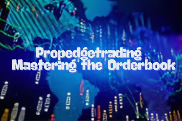 A trader analyzing the orderbook on a computer screen, focusing on market depth and order flow