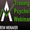 Andrew Menaker presenting trading psychology techniques in a video