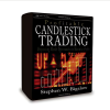 Candlestick chart analysis with trading indicators.