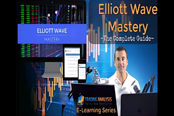 Chart showing Elliott Wave patterns and market analysis.