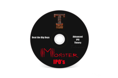 Chart showing Monster IPO trading strategies with Trick Trades