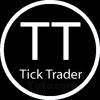 Chart showing tick trading analysis and market data