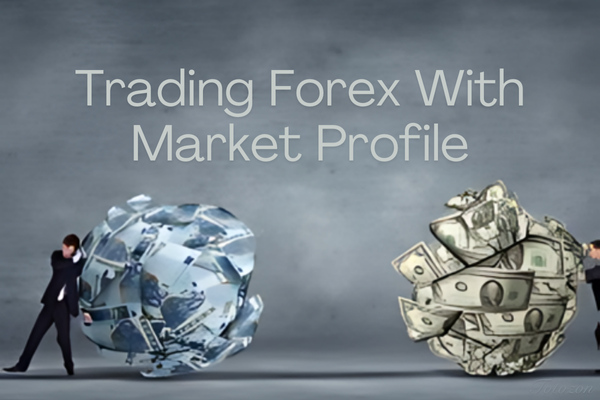 Illustration of Market Profile chart analysis in forex trading