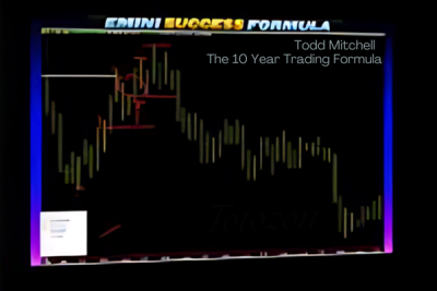 Illustration of a trading chart with key elements of the 10 Year Trading Formula