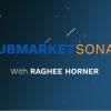 Raghee Horner presenting Submarket Sonar with charts and indicators