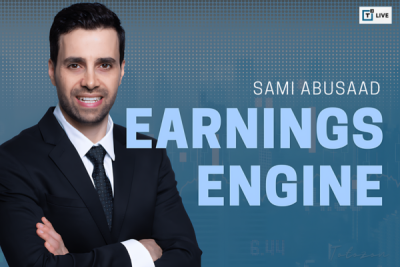 Sami Abusaad teaching a live class on trading earnings reports