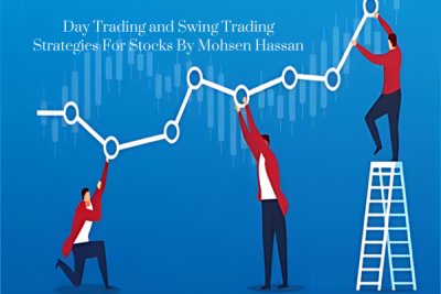 Stock trader analyzing charts and trading strategies