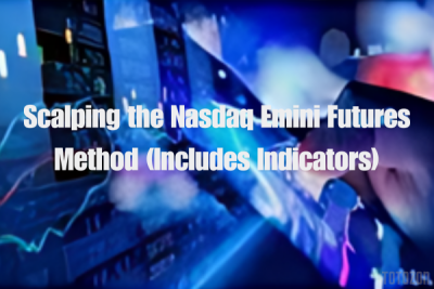 Trader analyzing Nasdaq Emini futures charts with indicators.