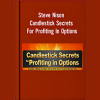 Trader analyzing candlestick charts to identify profitable options trading opportunities.