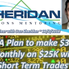 Trader analyzing charts and executing short term trades to achieve monthly income goals as outlined by Dan Sheridan