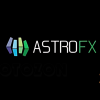 Trader using Astro FX 2.0 platform on a computer to analyze forex market trends.