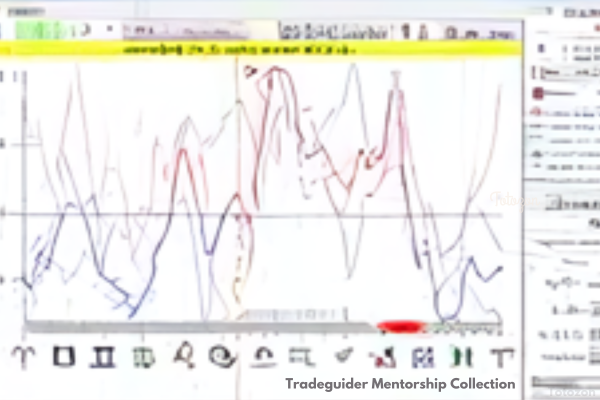 Trader using Timing Solution Advanced software for market analysis and forecasting