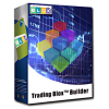 Trader using Trading Blox Builder 4.3.2.1 on a computer to develop and backtest trading strategies