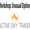 Traders engaged in a workshop learning about unusual options trading