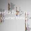 Traders engaged in an online course from the ProfileTraders 5-course bundle, learning trading strategies and techniques