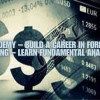 A trader analyzing Forex charts on a computer, learning fundamental analysis from Luciano Kelly