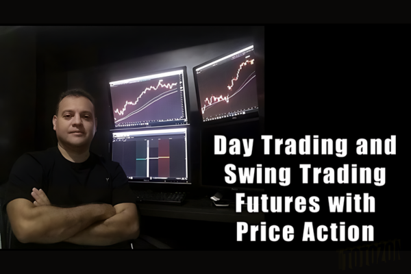 A trader analyzing futures market charts on multiple screens, representing the detailed analysis and strategy formulation discussed in the article