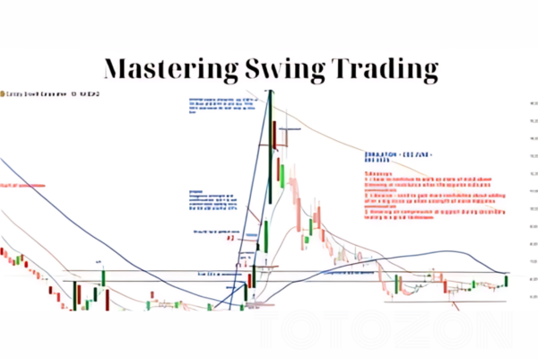 A trader analyzing market trends, symbolizing the comprehensive learning experience offered by the Mastering Swing Trading May 2024 course with Roman Bogomazov