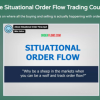 A trader analyzing order flow data on multiple screens, guided by Mike Valtos' trading course