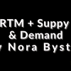 A trading chart with highlighted Supply and Demand zones, symbolizing the strategic application of RTM and market analysis