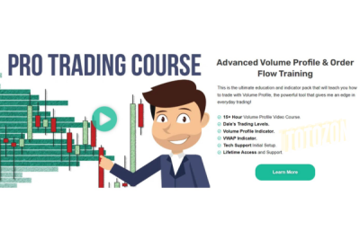 A trading screen showing Volume Profile and Order Flow charts, symbolizing advanced trading analysis techniques