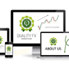 Quality FX Academy dashboard showcasing various learning modules