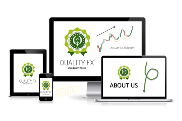 Quality FX Academy dashboard showcasing various learning modules