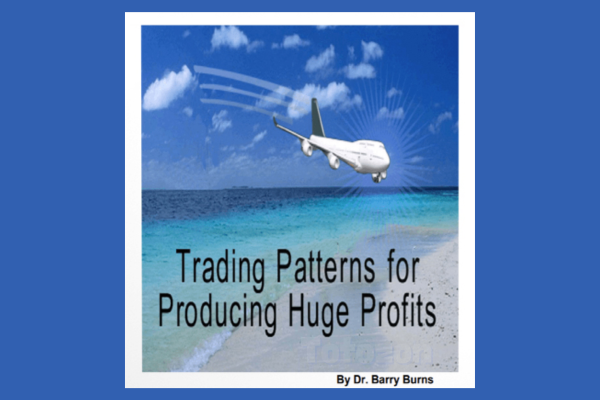 Trader analyzing chart patterns for profitable trades with guidance from Barry Burns.